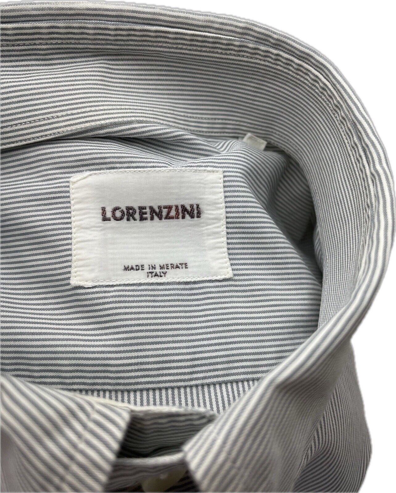 Lorenzini Handmade Hemd Gr. 38 M Herren Businesshemd Hemden Anzug Designer Retro