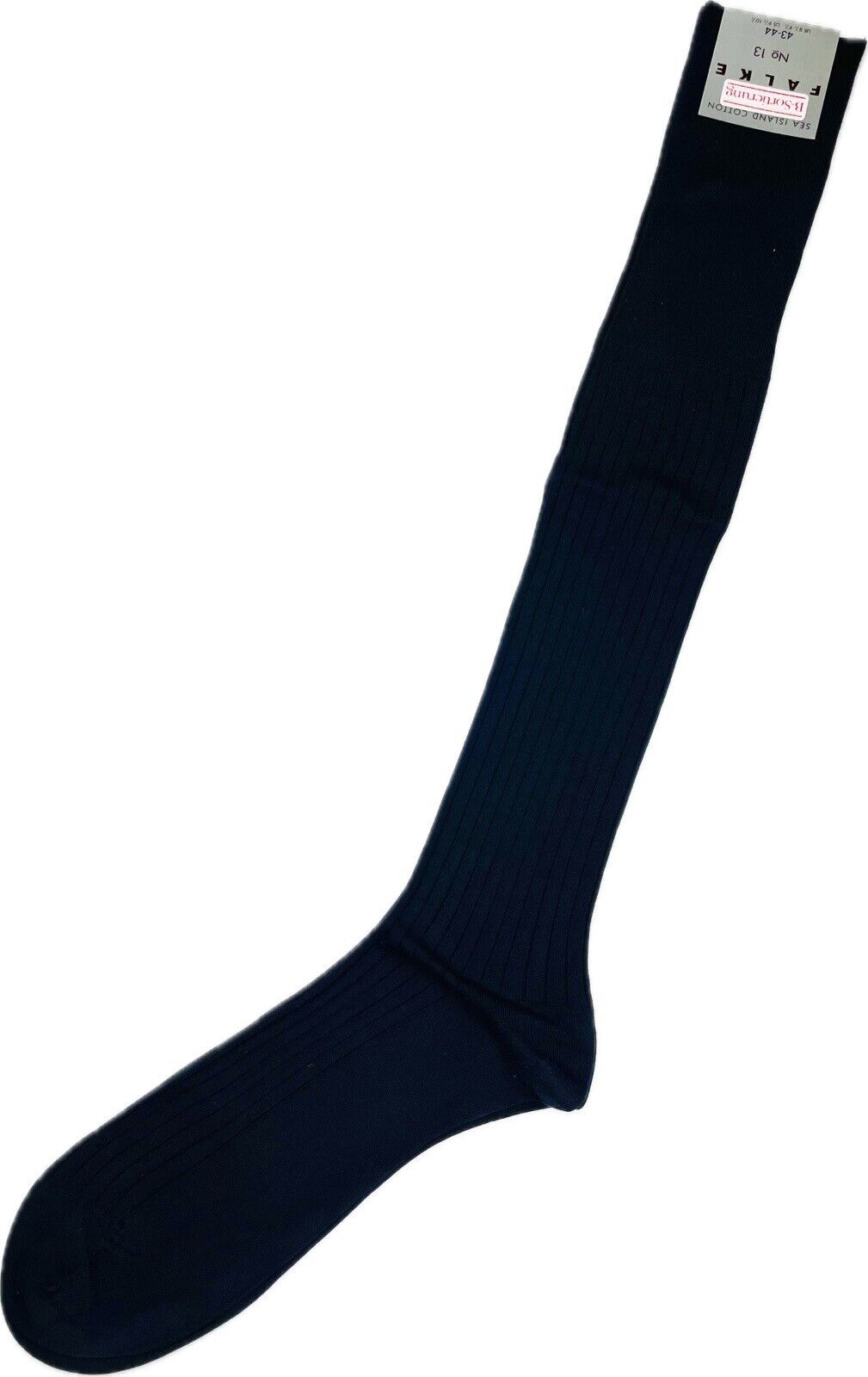 Falke No.13 Socken Gr 43-44 Herren Kniestrümpfe Strümpfe Blau Sea Island Cotton