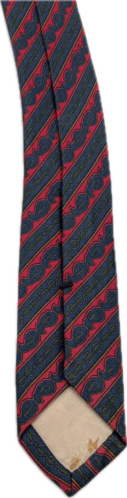 Balenciaga Seidenkrawatte Herren Krawatten Tie Schlips Vintage Paisley Rot