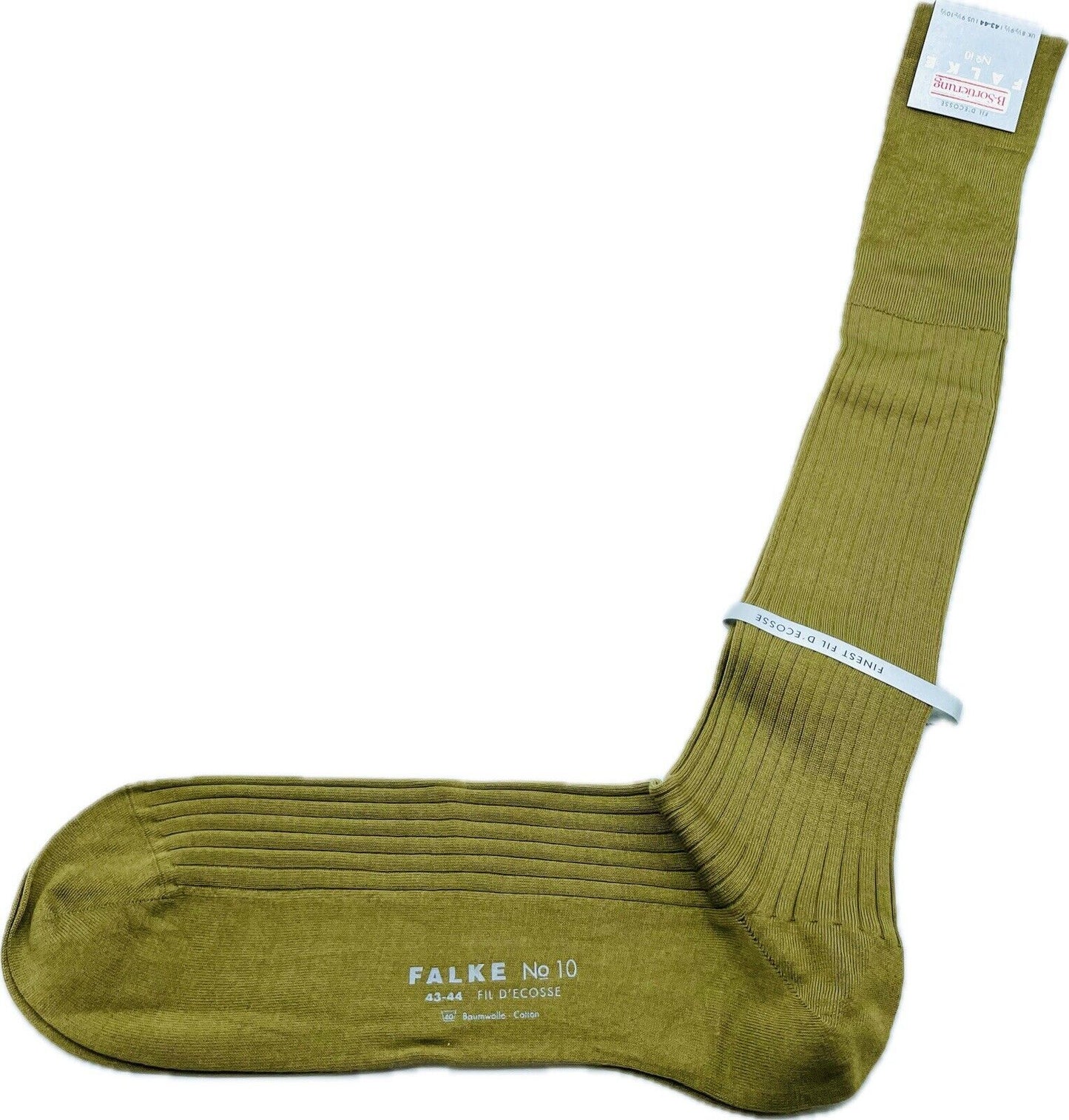 Falke No.10 Socken Gr. 43-44 Herren Kniestrümpfe Strümpfe Braun FIL D´ECOSSE