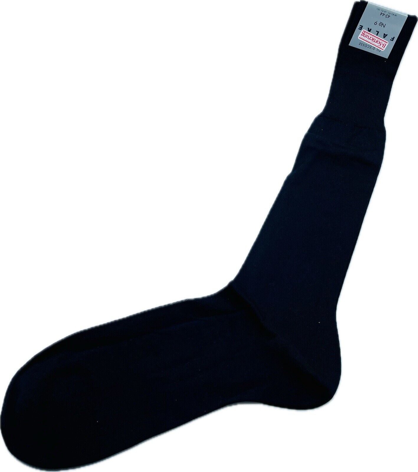 Falke No.9 Socken Gr. 43-44 Herren Kniestrümpfe Strümpfe Marineblau FIL D´ECOSSE