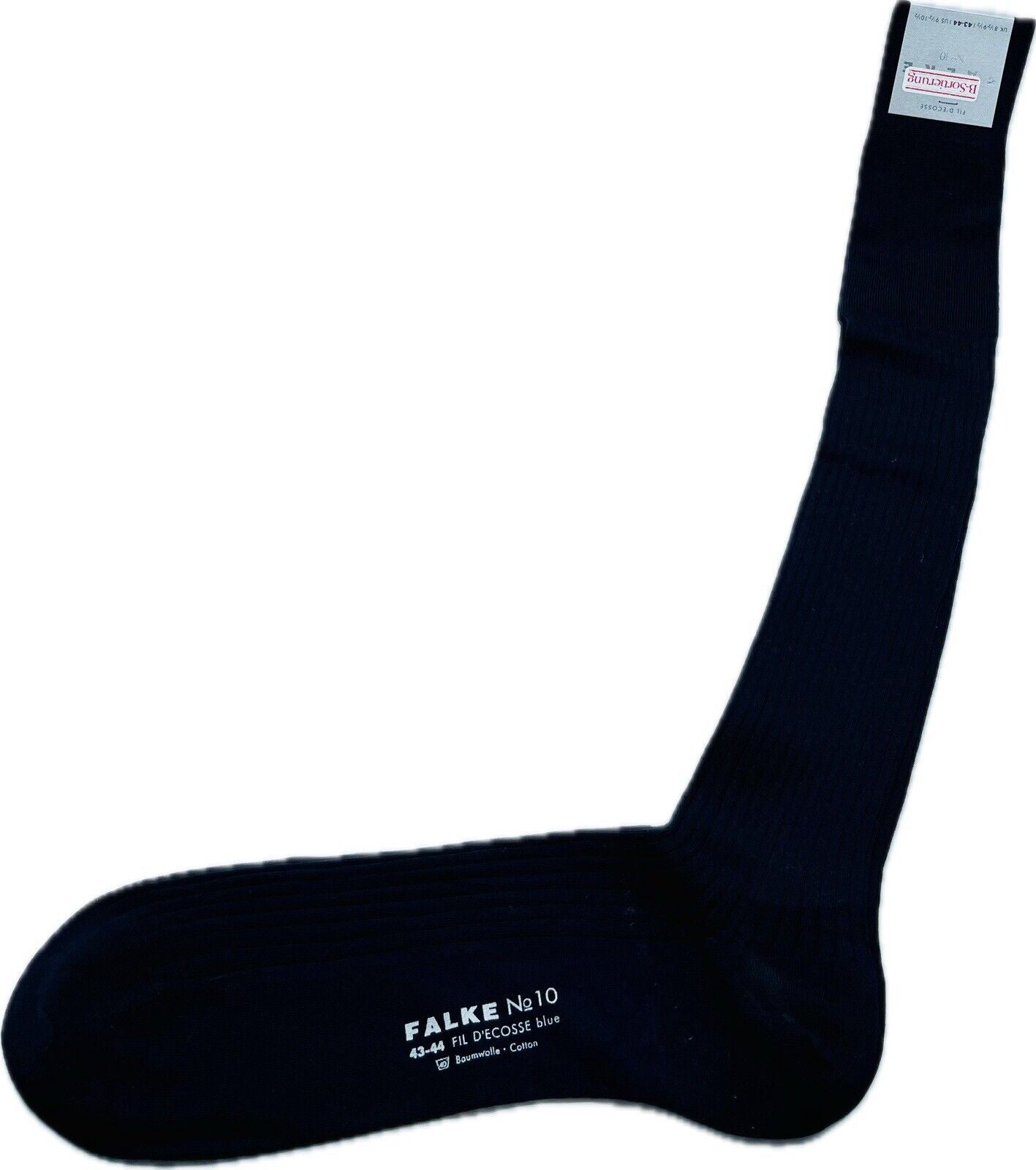 Falke No.10 Socken 43-44 Herren Kniestrümpfe Strümpfe Dunkelblau FIL D´ECOSSE