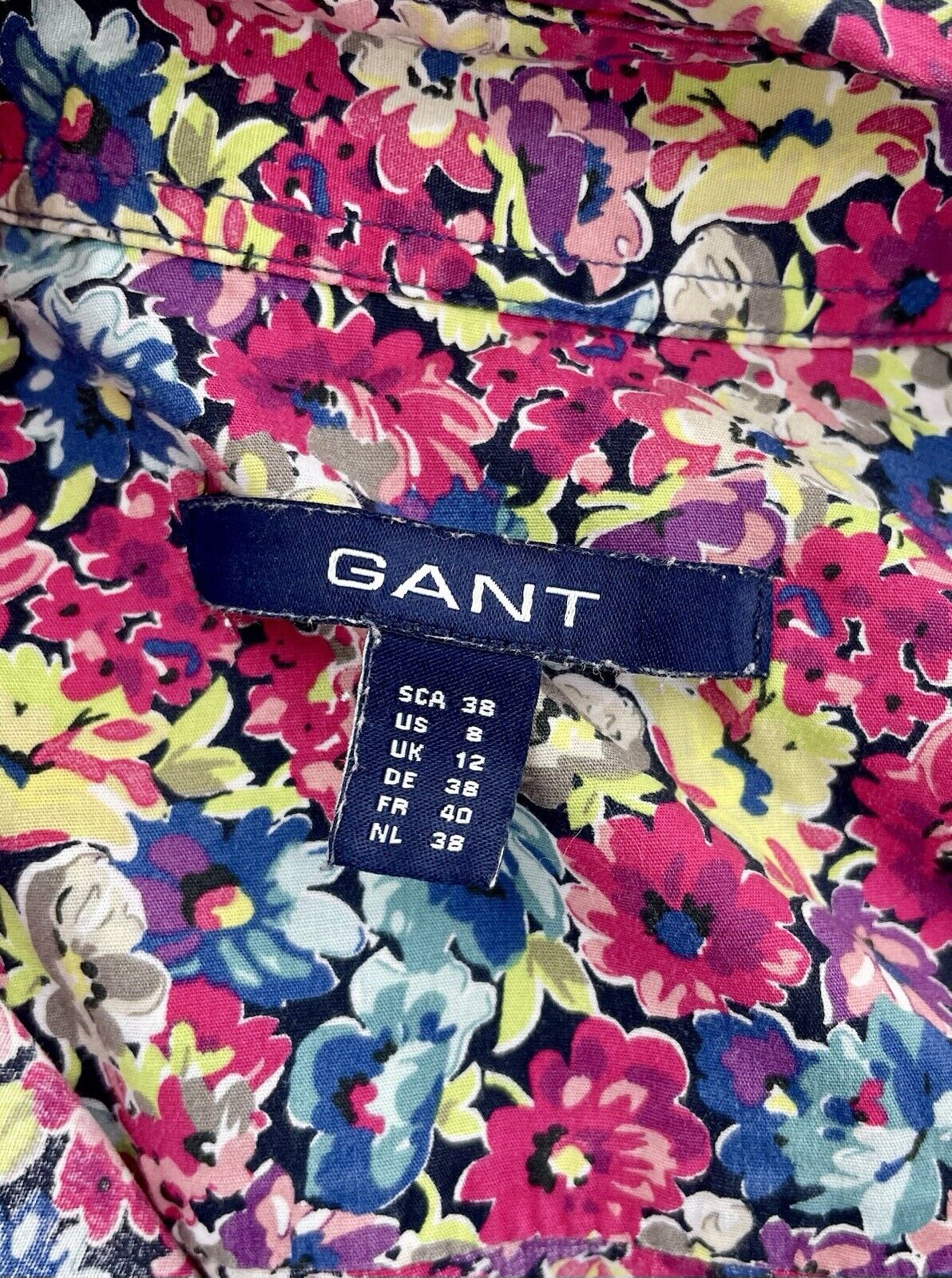 GANT Bluse Gr. M 38 Damen Hemdbluse Sweatshirt Frauen Poloshirt Hemd