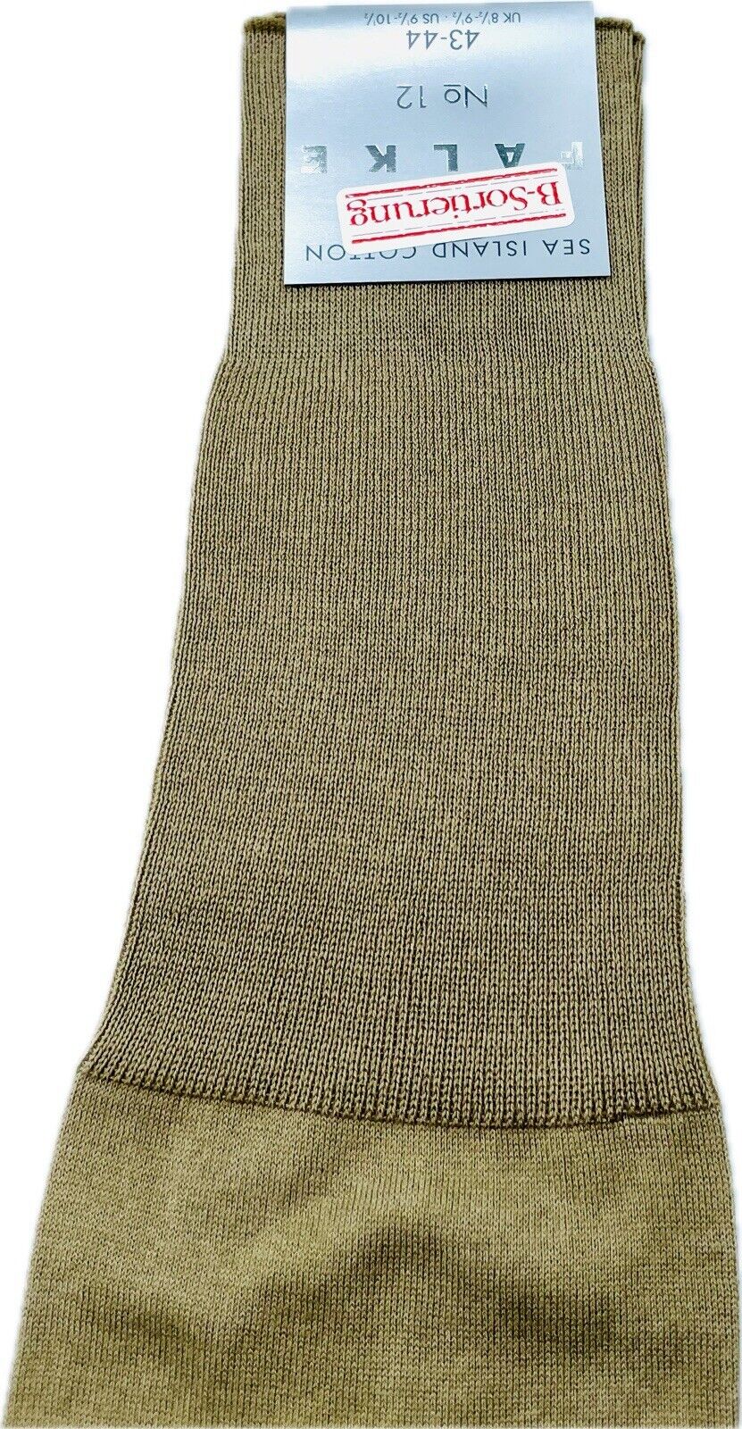Falke No.12 Socken Gr 43-44 Herren Kniestrümpfe Strümpfe Braun Sea Island Cotton