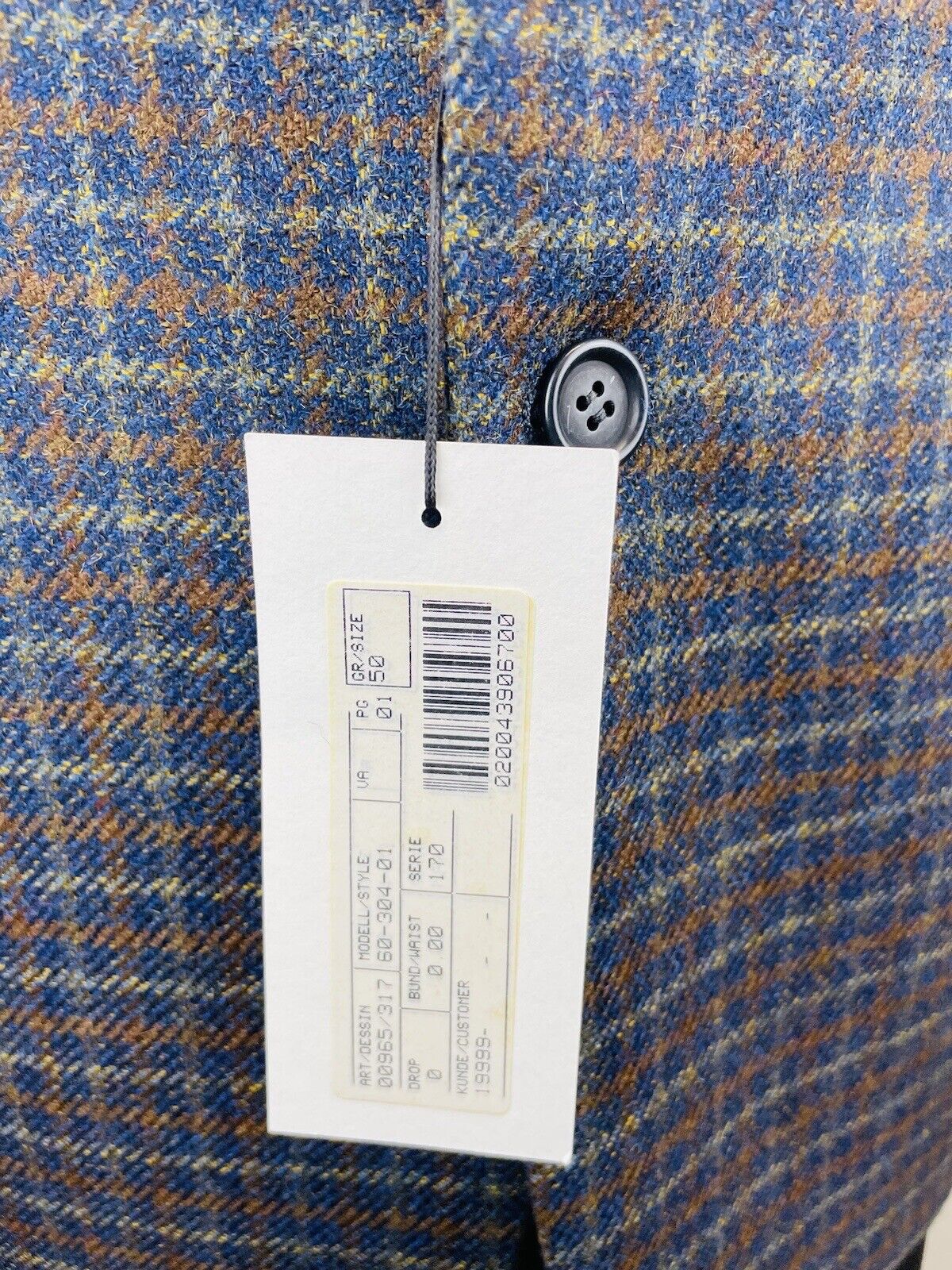 Ermenegildo Zegna Tweedsakko 50 Mohair Herren Jackett Sakko Anzug Kariert Jagd