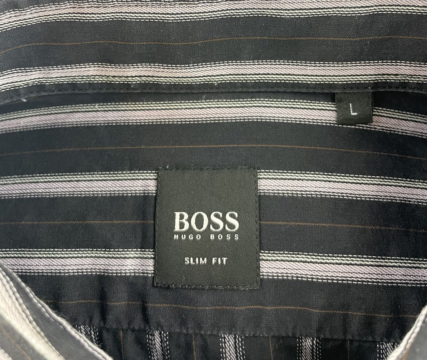 Hugo Boss Hemd Gr. L Slim Fit Herren Hemden Männer Sweatshirt Poloshirt Business
