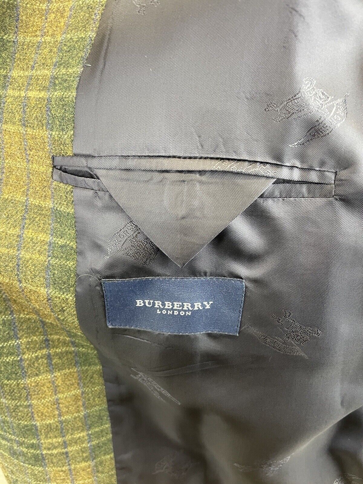 BURBERRY Tweedsakko 50 Kaschmir Herren Jacke Jackett Sakko Anzug Jagd Tweed NEU
