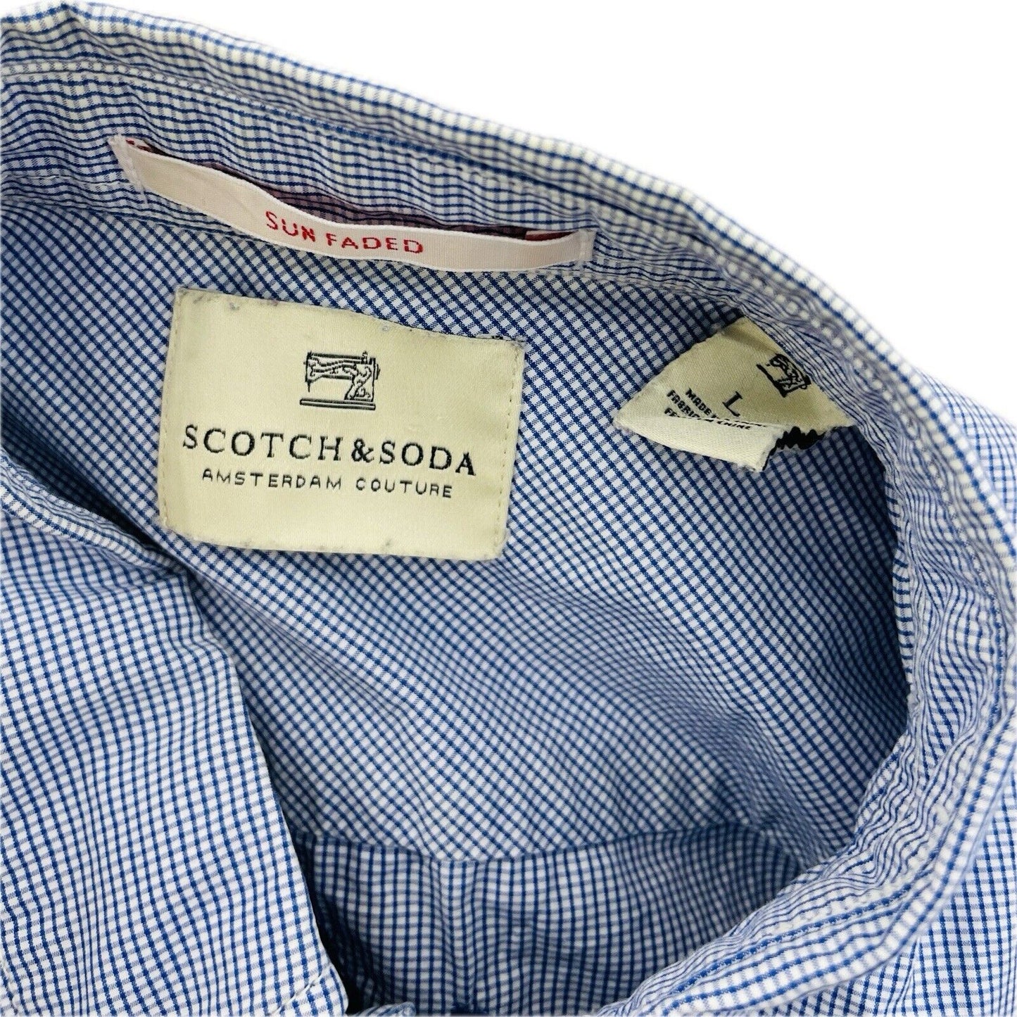 Scotch & Soda Hemd Gr. L Herren Männer Hemden Sweatshirt Poloshirt Kurzarm
