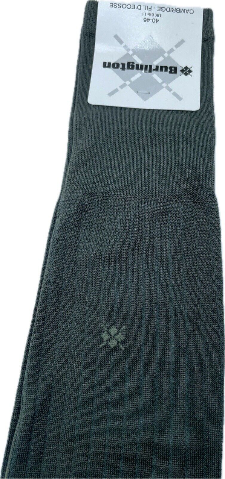 Burlington Socken Gr 40-46 Herren Kniestrümpfe Strümpfe Grau Sea Island Cotton