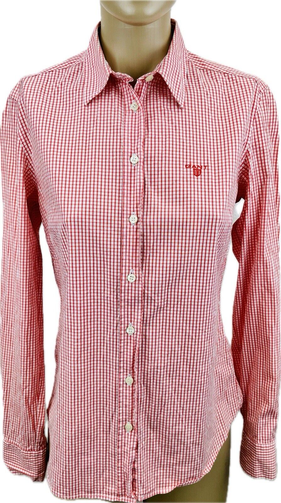 GANT Bluse Gr. M 38 Damen Hemdbluse Sweatshirt Frauen Poloshirt Hemd