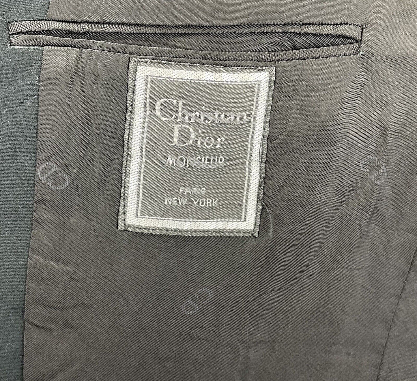 Christian DIOR Smokingjacket 25 Herren Jacke Sakko Dinnerjacket Clubblazer Y2K