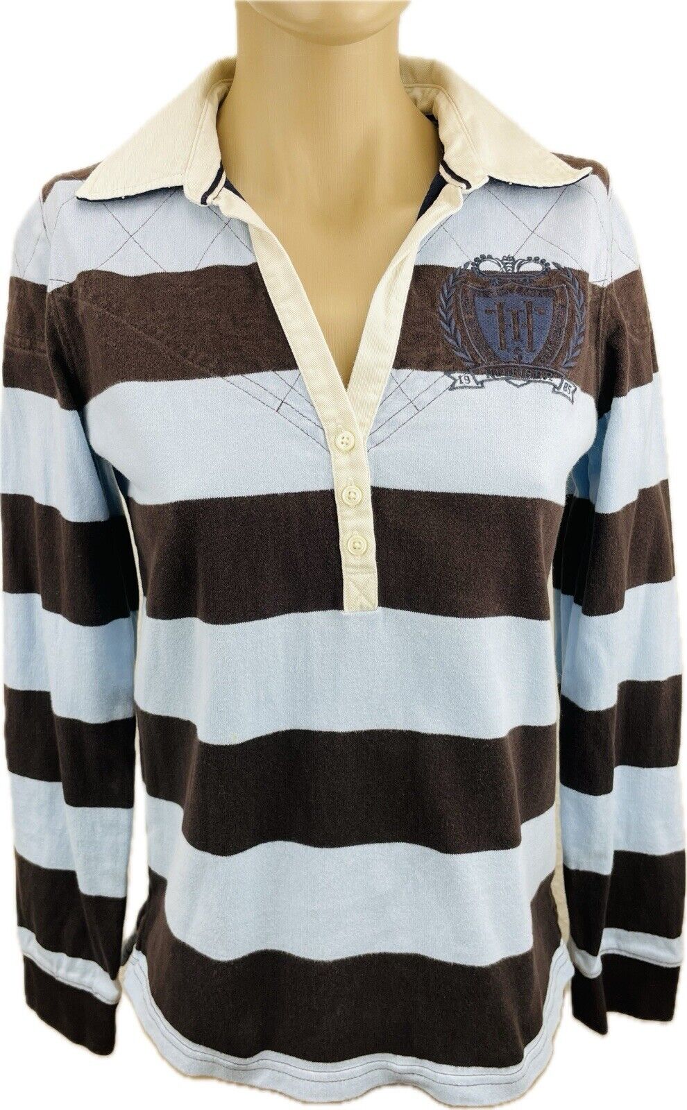 Ralph Lauren Poloshirt L Damen Pulli Frauen Sweatshirt Rugby Shirt Golf Pullover