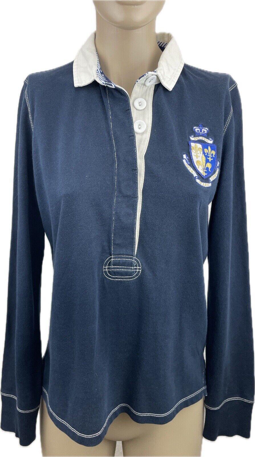 Ralph Lauren Poloshirt L Damen Pulli Frauen Sweatshirt Rugby Shirt Golf Pullover