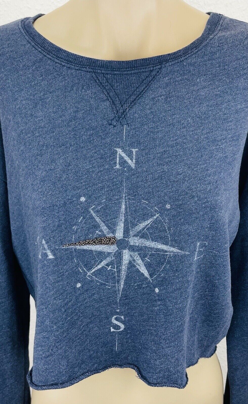Hollister Pullover S Bauchfrei Damen Frauen Sweatshirt Shirt Top Oversize Pulli