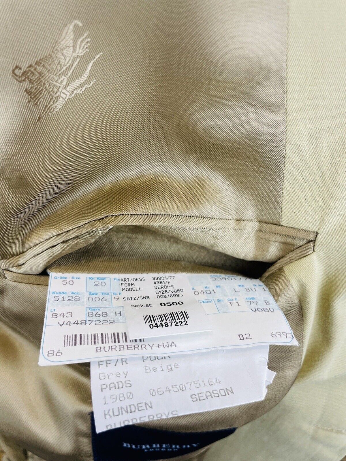 BURBERRY Sakko 50 Herren Jacke Männer Jackett Sakko Anzug Jagd Tweed Kariert Neu