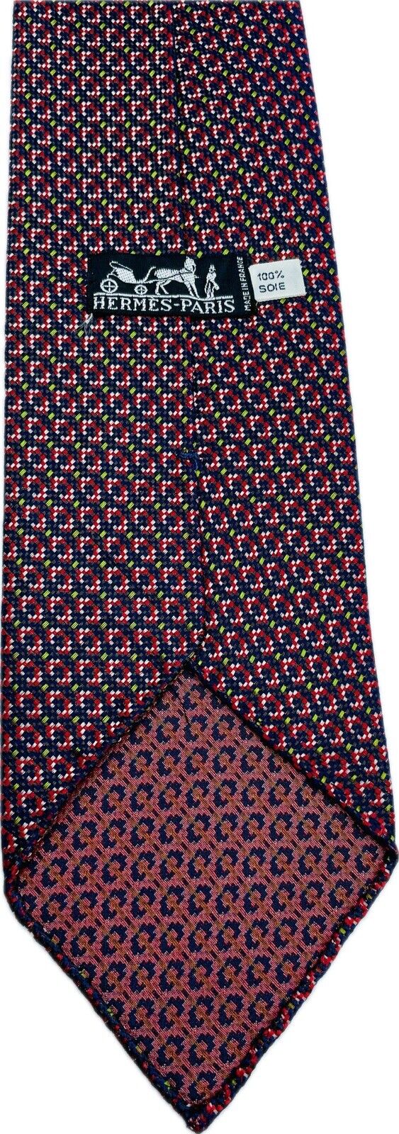Hermès Paris Seidenkrawatte Herren Krawatten Binder Schlips Vintage Seide Retro