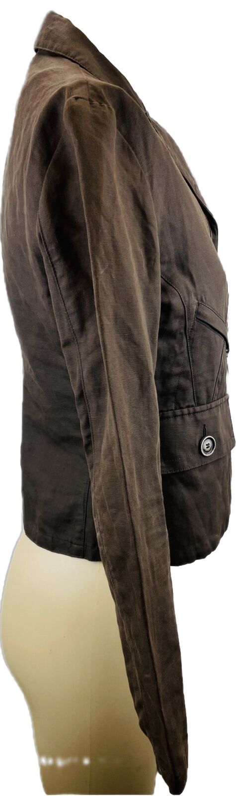 Moncler Leinenblazer Gr. 38 M 1 Damen Jacke Blazer Jacken Kostüm Frauen Leinen