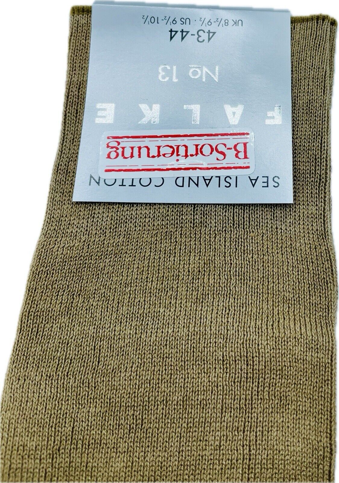 Falke No.13 Socken Gr 43-44 Herren Kniestrümpfe Strümpfe Braun Sea Island Cotton