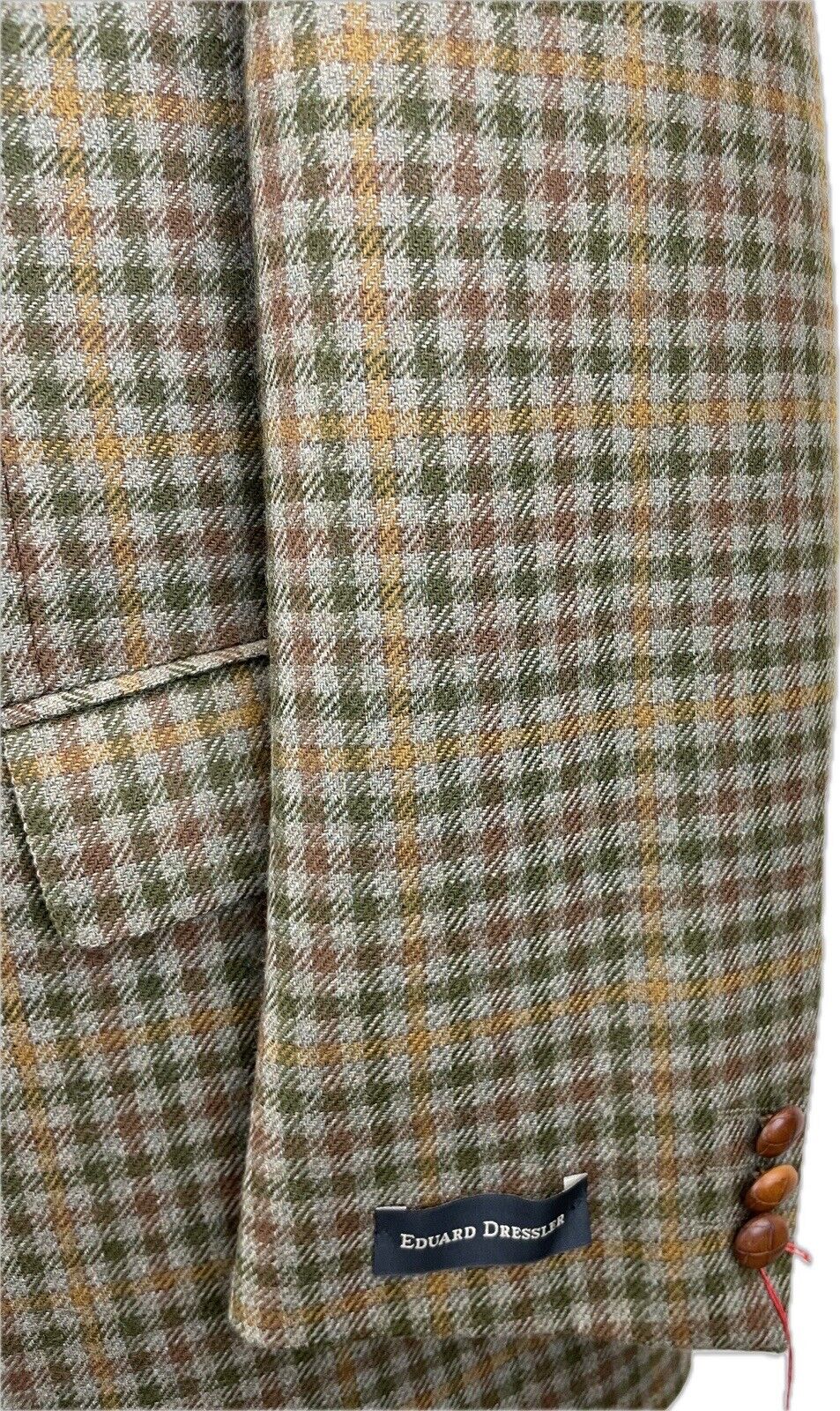 Eduard Dressler Tweedsakko 48 Herren Jacke Männer Jackett Sakko Anzug Jagd Tweed