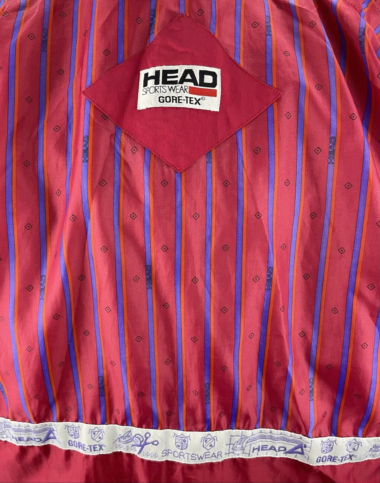 HEAD Jacke M Herren Regenjacke Anorak Männer Jacken Vintage 90s Sportjacke Retro