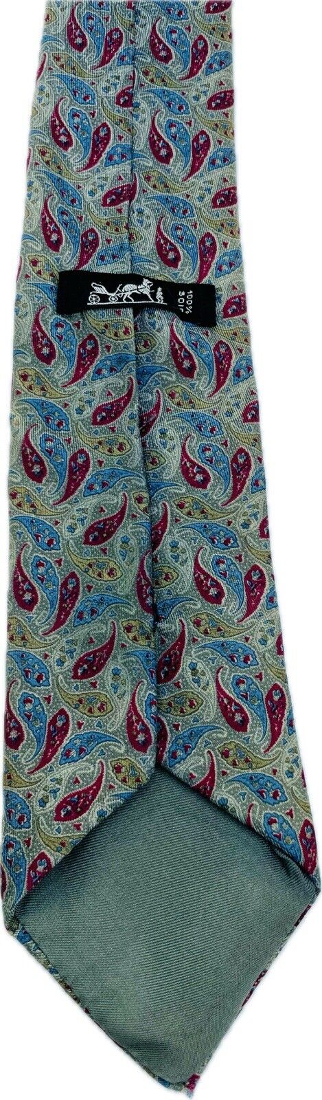 Hermès Paris Seidenkrawatte Herren Krawatten Binder Schlips Vintage Seide Retro
