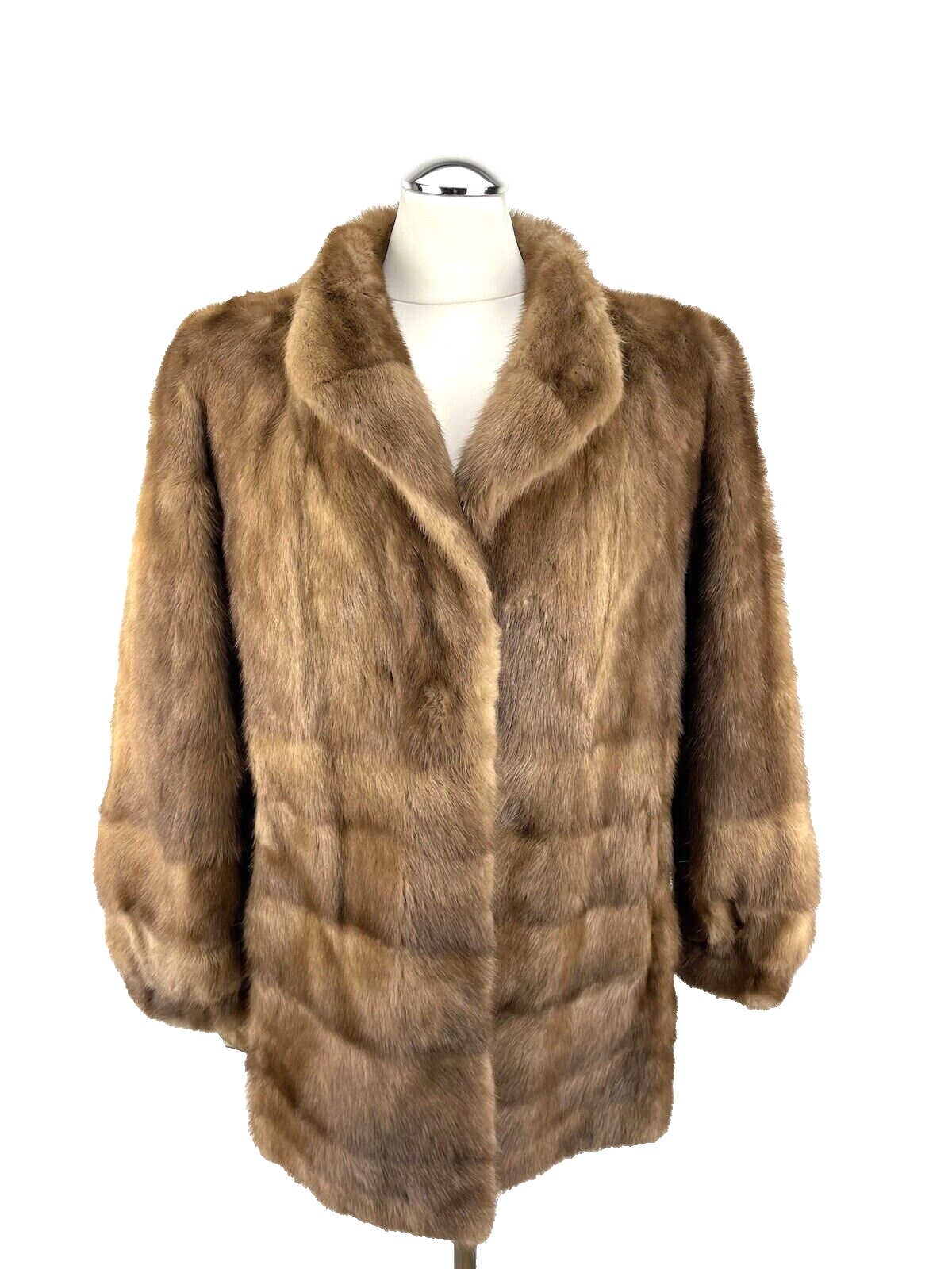 Saga Mink Nerzjacke Gr. 42 L Damen Pelzmantel Echt Pelz Pelzjacke Nerzpelz Nerz