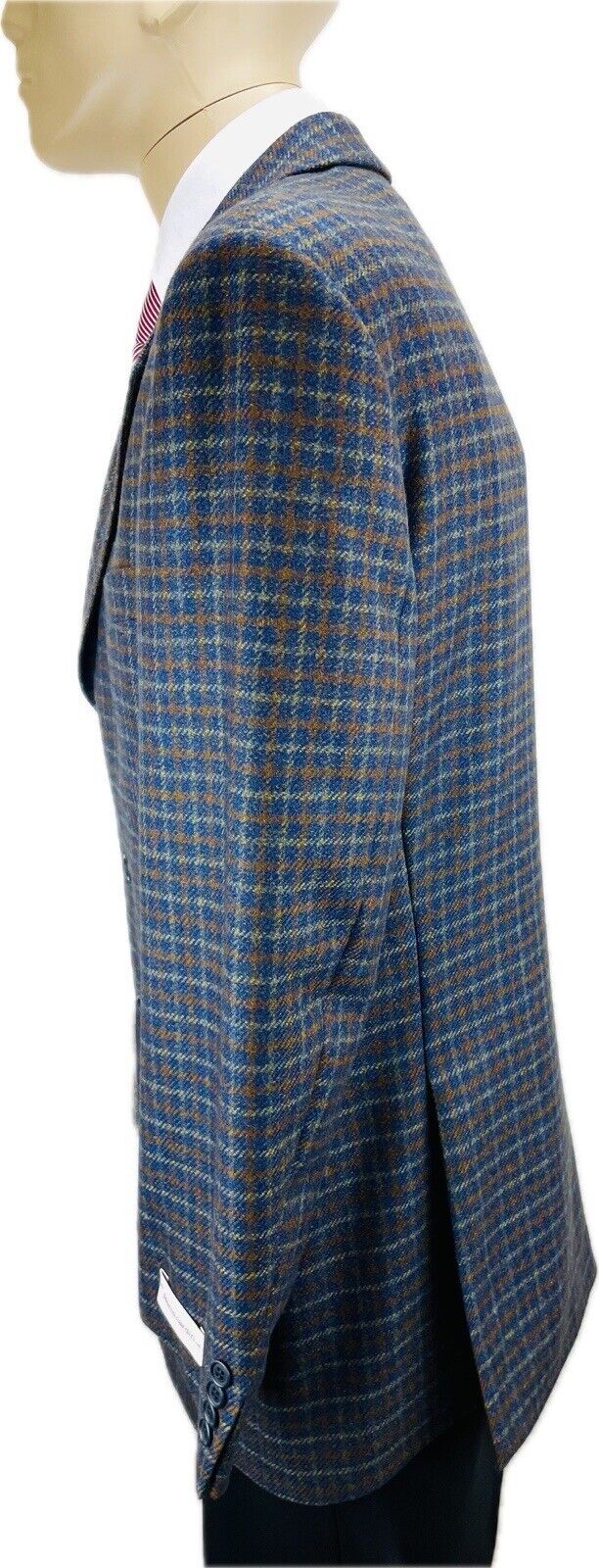 Ermenegildo Zegna Tweedsakko 50 Mohair Herren Jackett Sakko Anzug Kariert Jagd