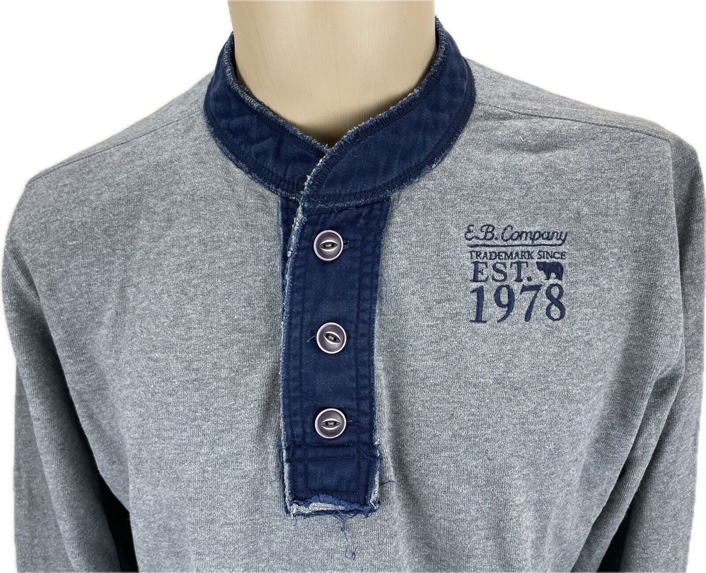 E. B. Company Pullover Gr. XL Herren Pulli Männer Sweatshirt Poloshirt Hemd
