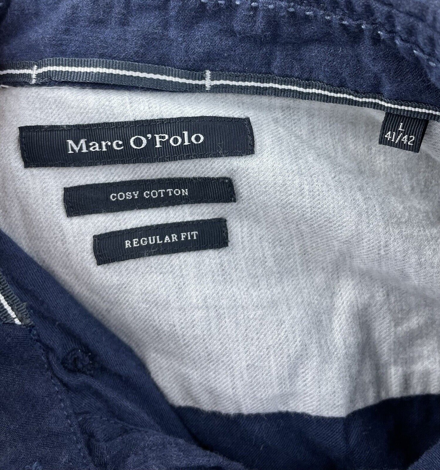 Marc O'Polo Hemd Gr. L Herren Hemden Freizeithemd Männer Sweatshirt Poloshirt