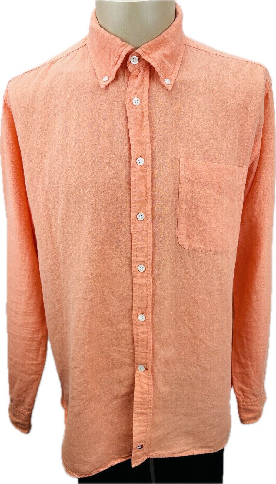 Tommy Hilfiger Leinenhemd Gr. L Herren Hemden Hemd Sweatshirt Poloshirt Sommer