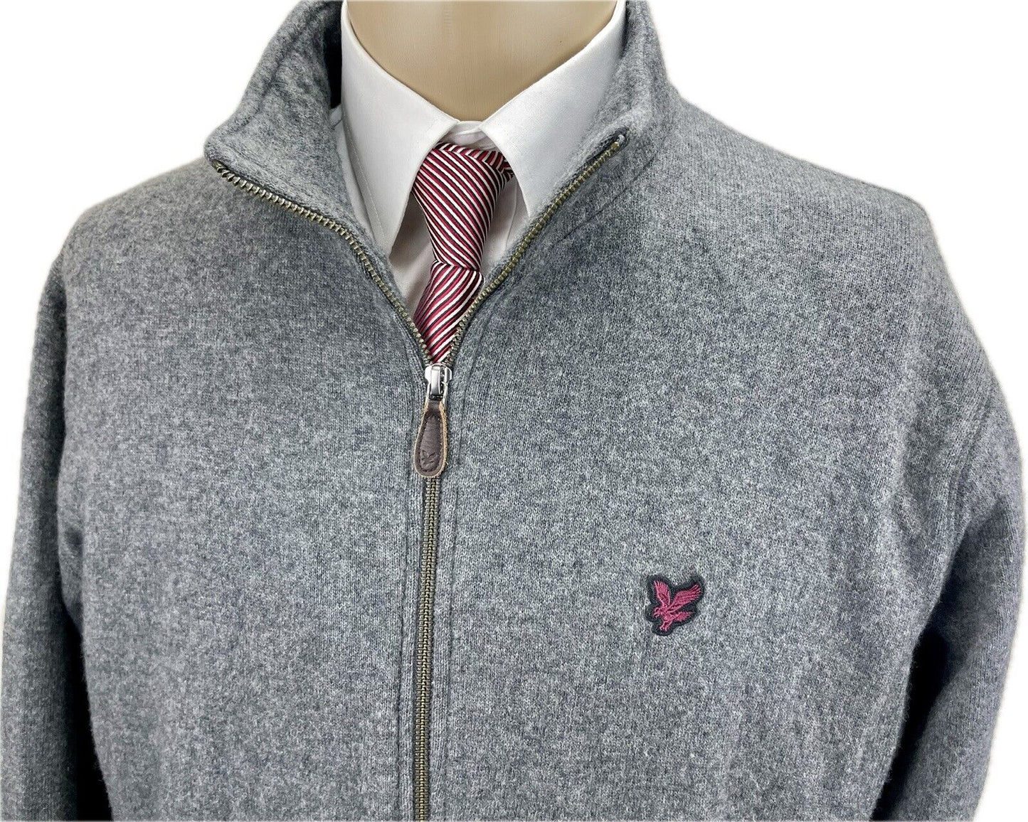 Lyle & Scott Sweatshirtjacke XL Wolle Herren Jacken Cardigan Strickjacke Golf