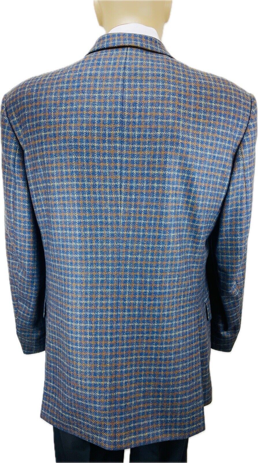 Ermenegildo Zegna Tweedsakko 50 Mohair Herren Jackett Sakko Anzug Kariert Jagd