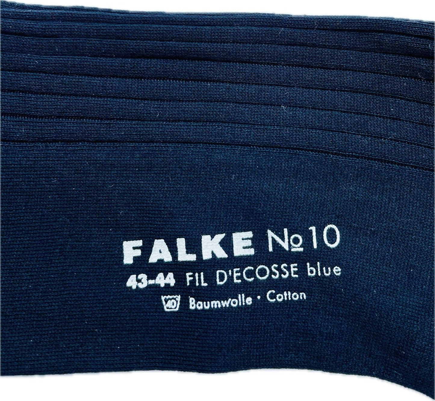 Falke No.10 Socken 43-44 Herren Kniestrümpfe Strümpfe Dunkelblau FIL D´ECOSSE