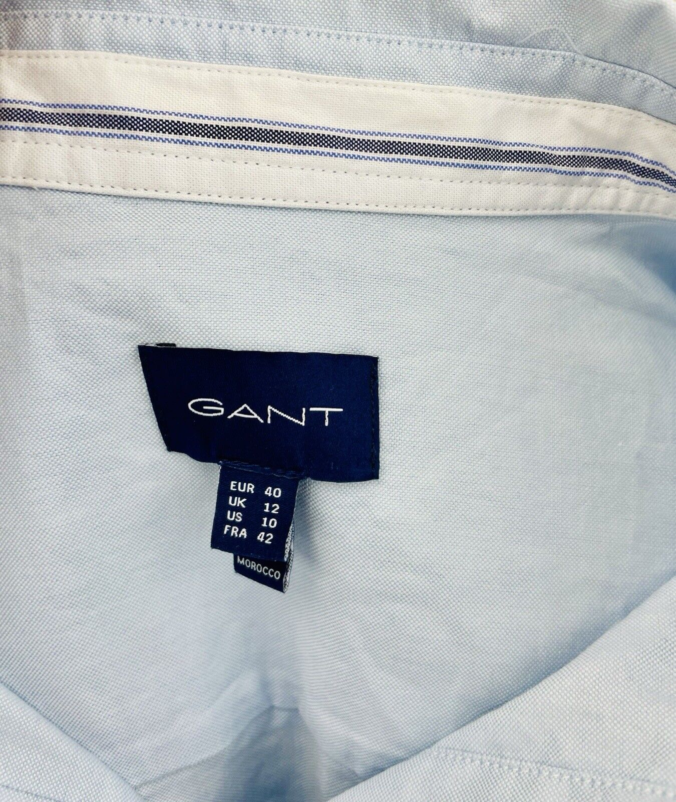 GANT Bluse Gr. M 40 Oxford Damen Hemdbluse Sweatshirt Frauen Poloshirt Hemd