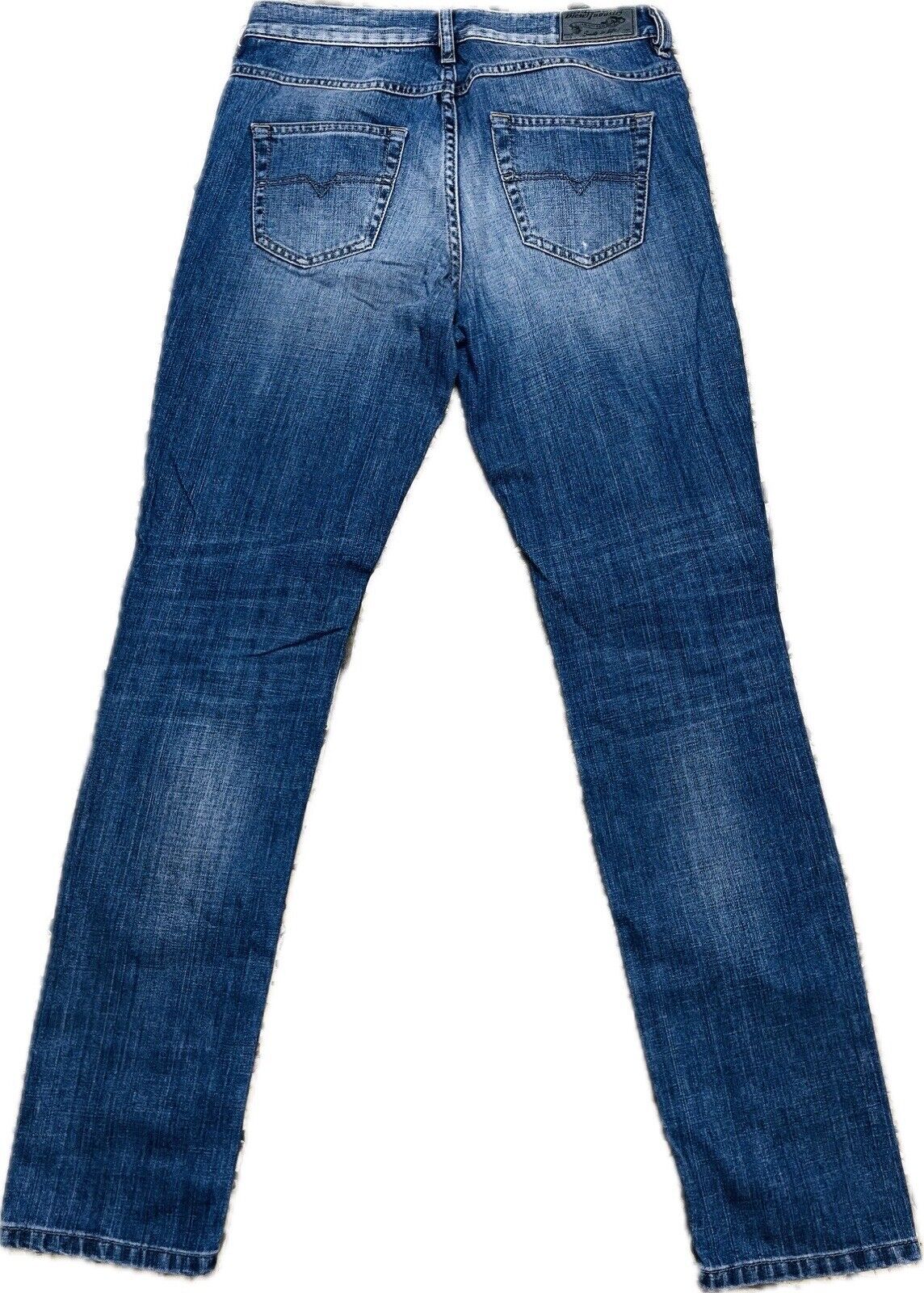 DIESEL Belthy Jeans W25 L30 Damen Jeanshose Low Waist Hose Frauen Skinny Slim