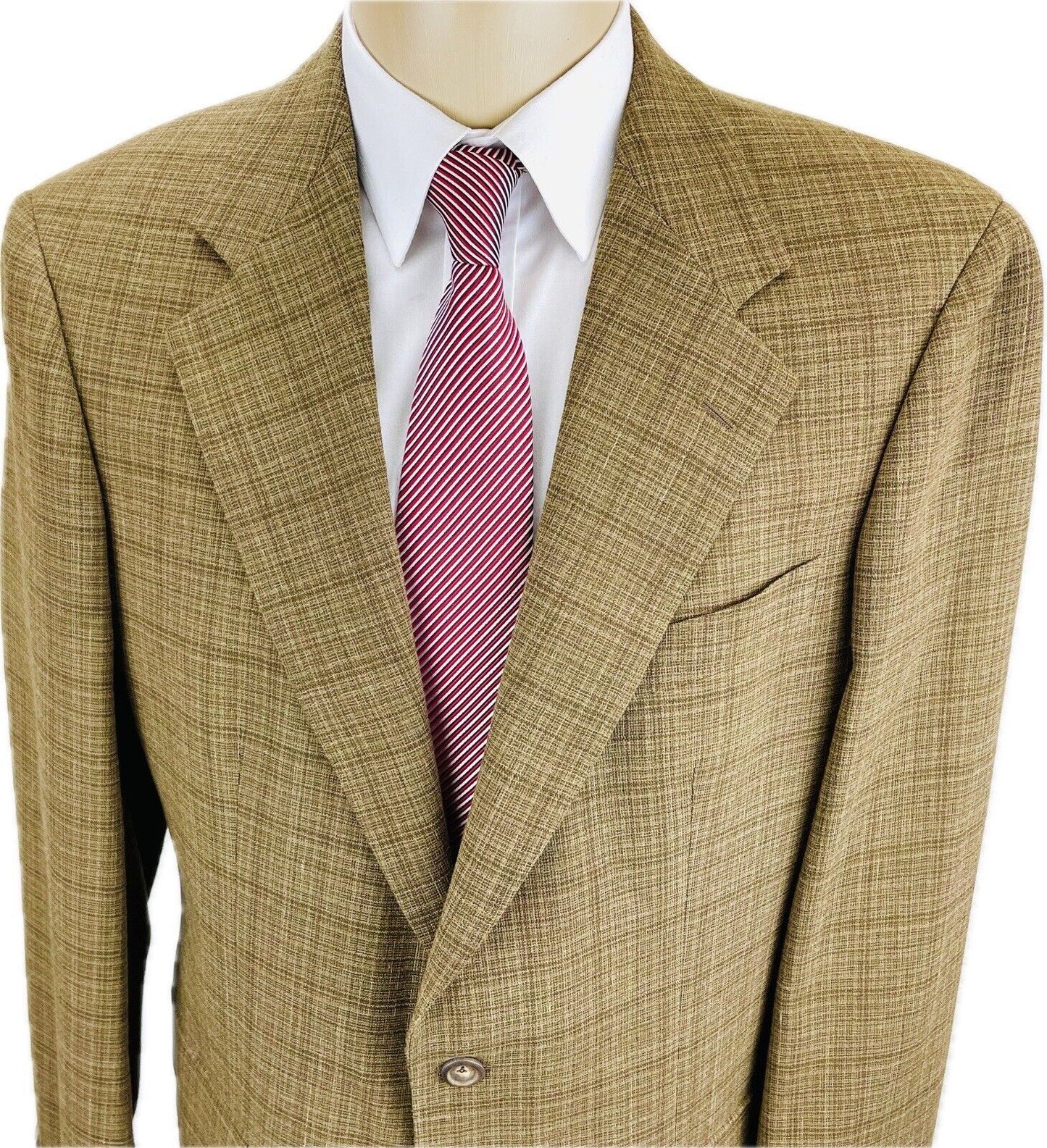 Van Laack Leinensakko 50 NEU Herren Jackett Jacke Sakko Leinen Anzug Kariert