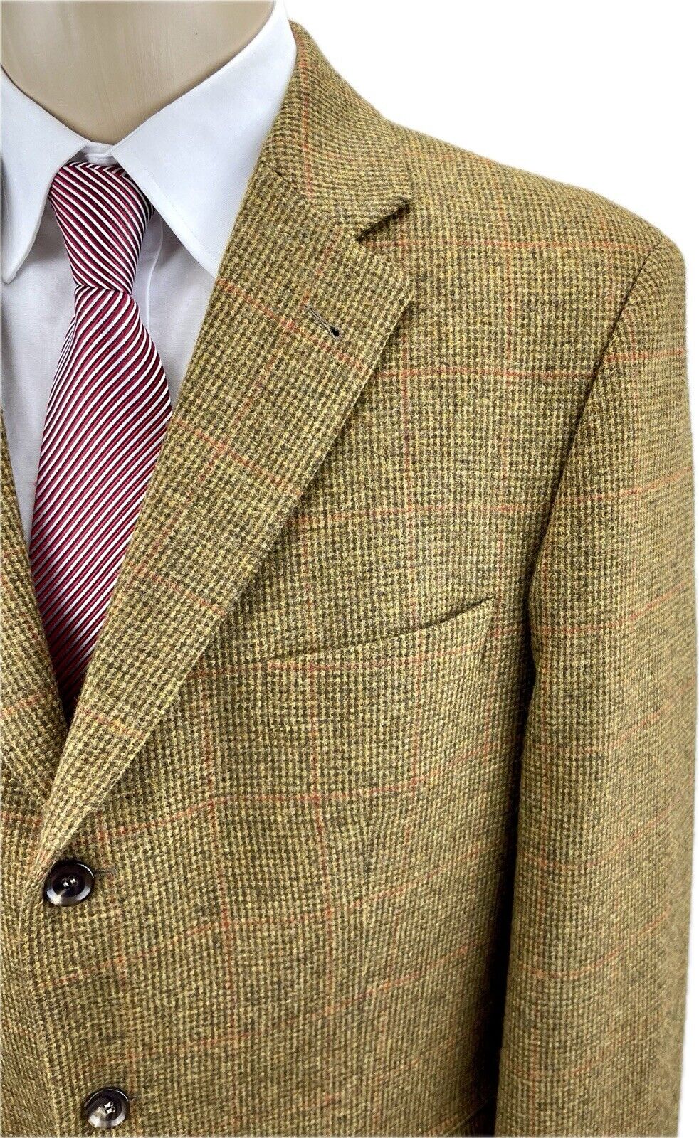 Eduard Dressler Tweedsakko 52 Herren Jacke Männer Jackett Sakko Anzug Jagd Tweed