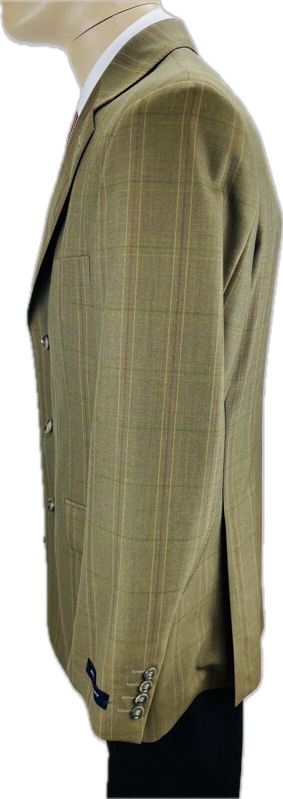 BURBERRY Sakko 50 Herren Jacke Männer Jackett Sakko Anzug Jagd Tweed Kariert Neu