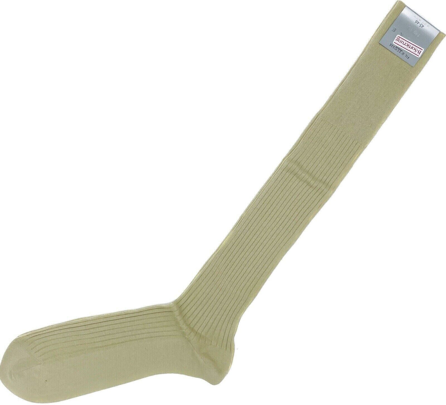 Falke No.10 Socken Gr 45-46 Herren Kniestrümpfe Strümpfe Beige FIL D´ECOSSE