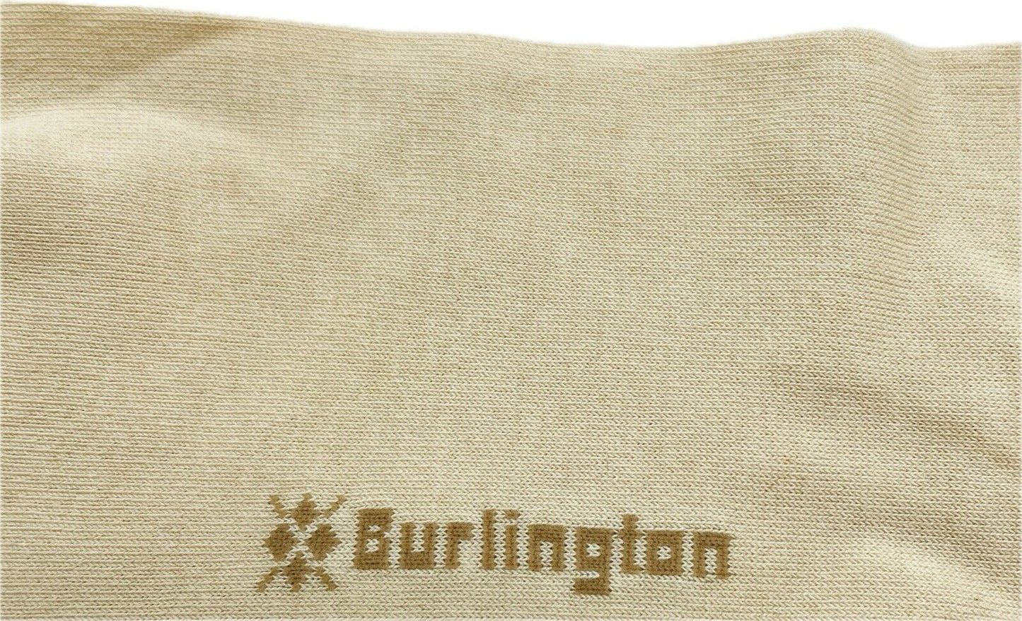 Burlington Socken Gr 40-46 Herren Kniestrümpfe Strümpfe Beige Sea Island Cotton
