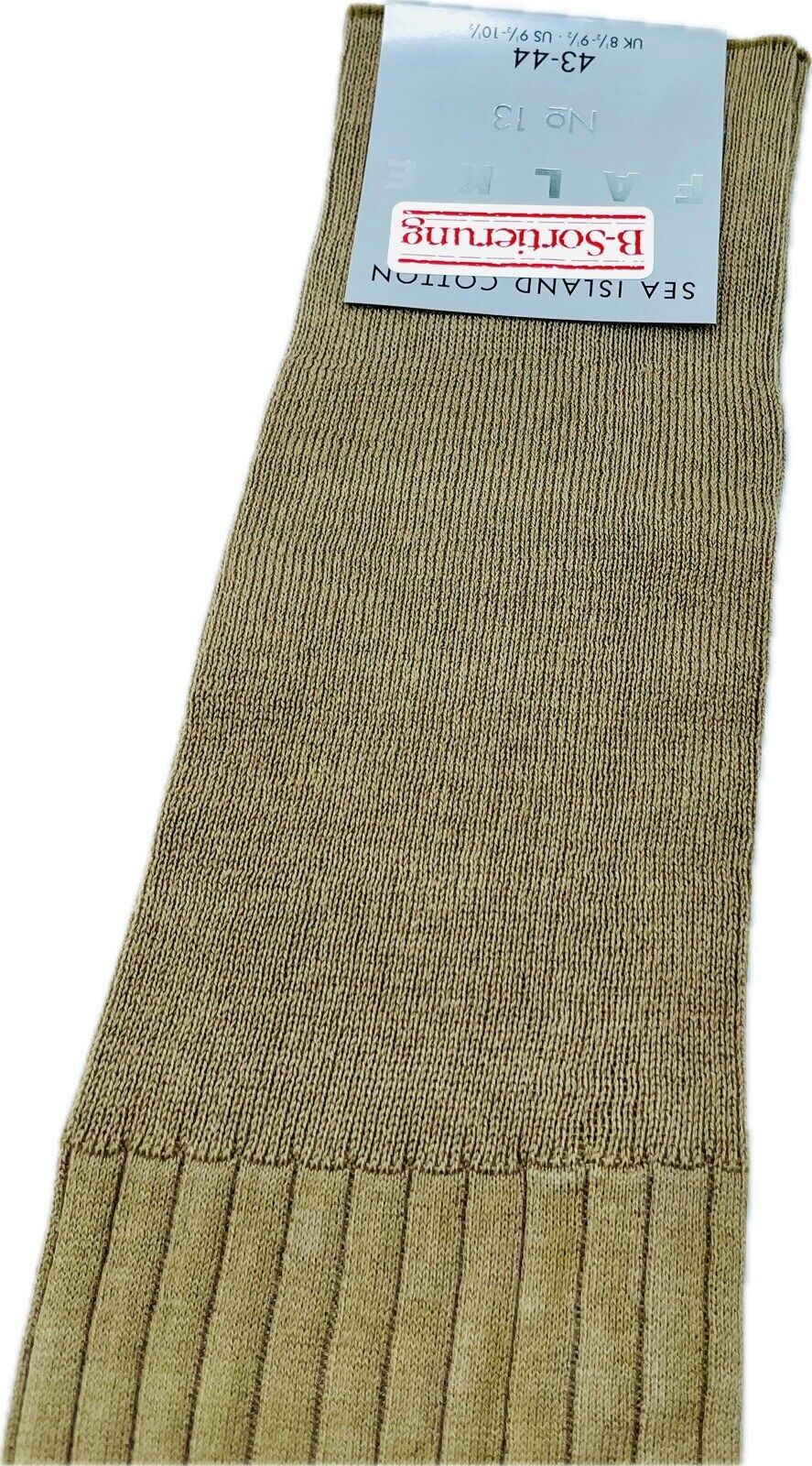 Falke No.13 Socken Gr 43-44 Herren Kniestrümpfe Strümpfe Braun Sea Island Cotton