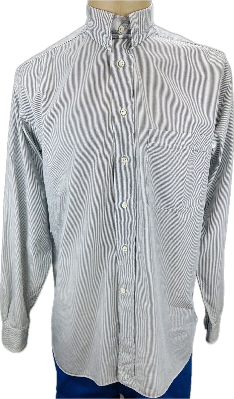 Lorenzini Handmade Hemd Gr. 38 M Herren Businesshemd Hemden Anzug Designer Retro