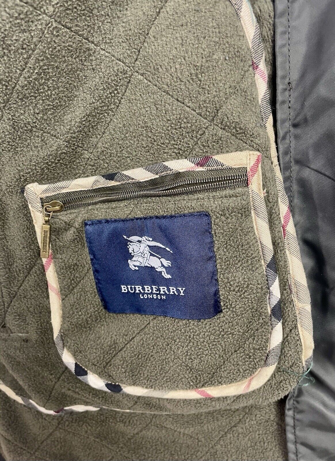 Burberry Steppjacke 2XL 56 XXL Herren Parka Mantel Jacken Wachsjacke Jagd Fleece
