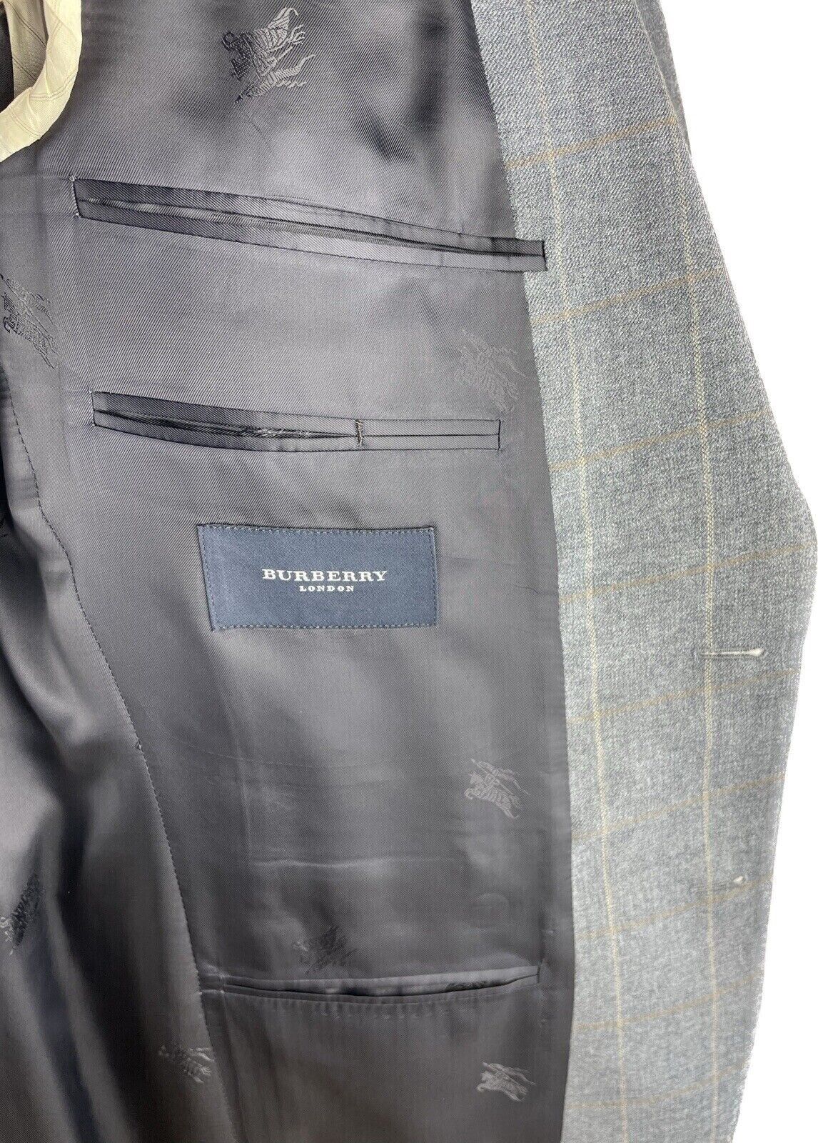 BURBERRY Sakko 48 Herren Jacke Männer Jackett Sakko Anzug Jagd Tweed Kariert Neu