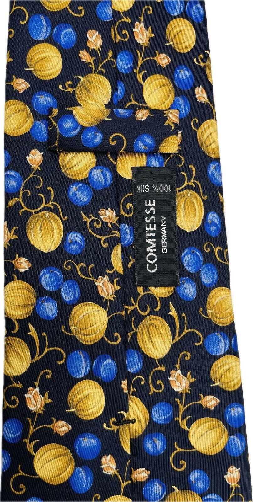 Comtesse Seidenkrawatte Muscheln Maritim Herren Krawatten Vintage Tie