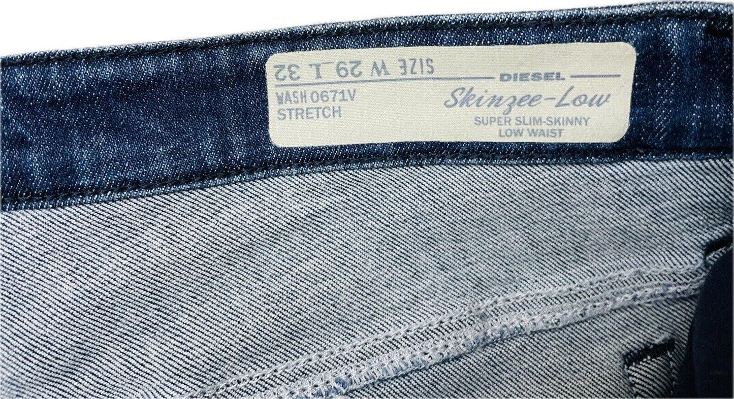 DIESEL Skinzee Low Jeans W29 L32 Damen Jeanshose Hose Frauen Skinny Low Waist