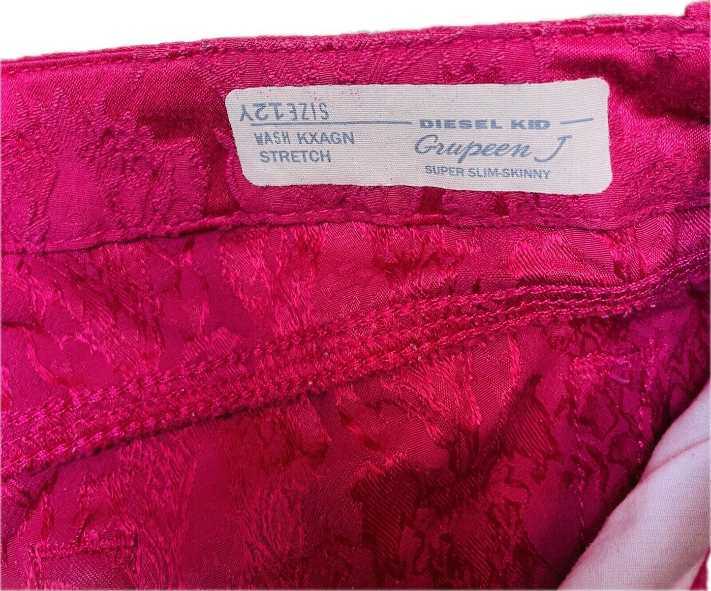 DIESEL Grupeen J Jeans 12y 152 Mädchen Jeanshose Hose Kinder Skinny Pink Hosen