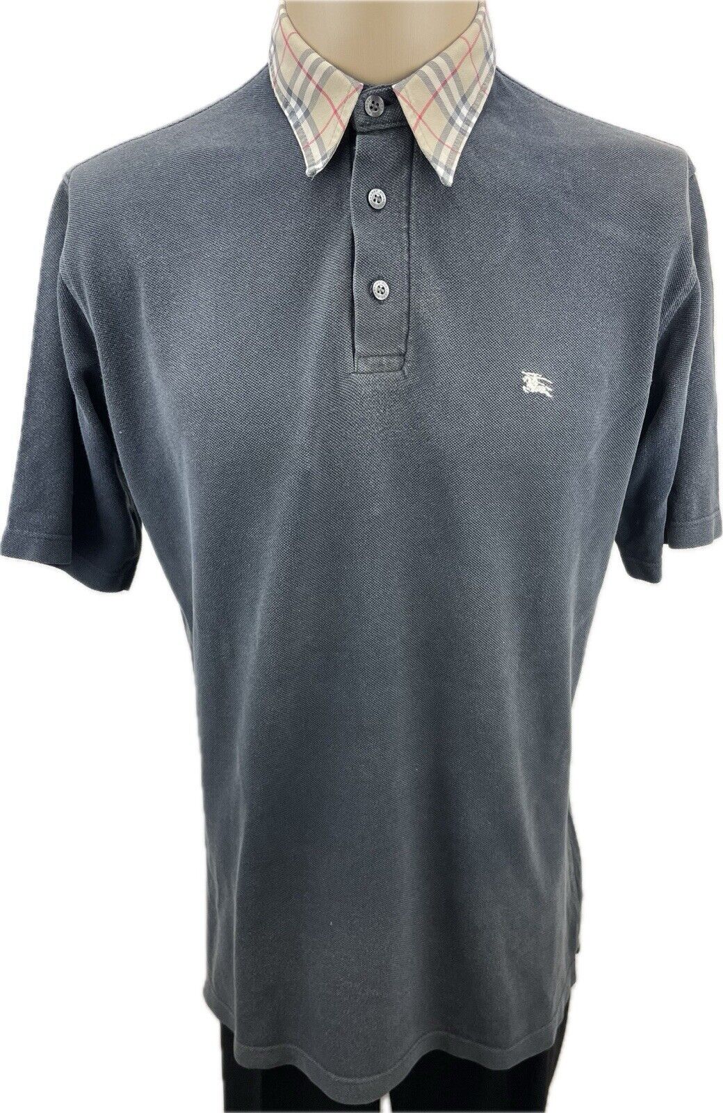 Burberry Poloshirt Gr. M Herren T-Shirt Männer Sweatshirt Hemd Polo Nova Check