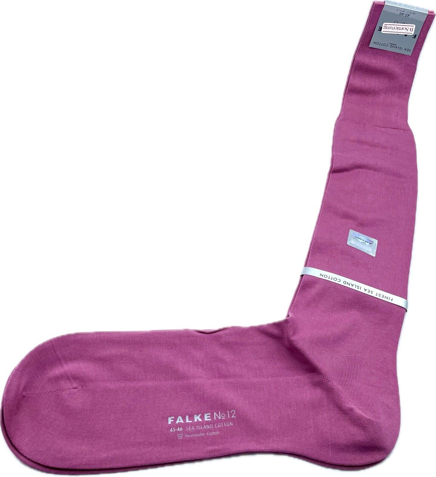 Falke No.13 Socken 45-46 Herren Kniestrümpfe Strümpfe Rosa Sea Island Cotton