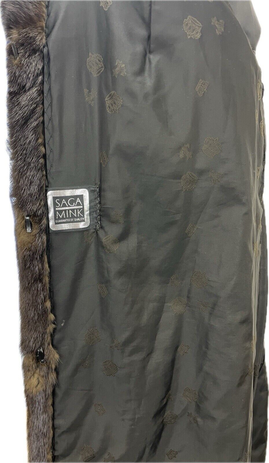 Saga Mink Nerzmantel Gr. 38 M Damen Pelzmantel Echt Pelz Nerzpelzmantel Nerz